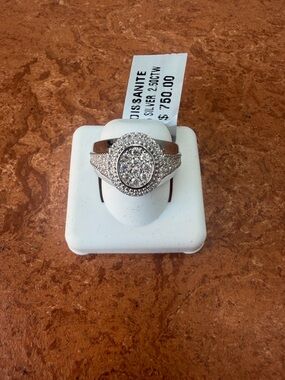 AXNT Men’s Moissanite Ring - Size 9